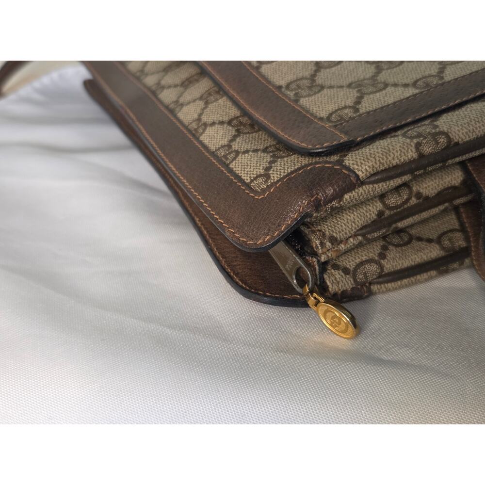 SOLD Gucci GG Supreme Web Stripe Crossbody Shoulder Messenger Bag Vintage - Picture 9 of 16